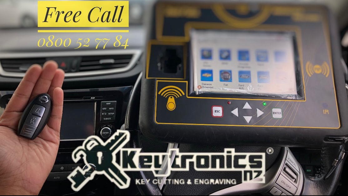Remote fob programming on-site at a customer's vehicle.